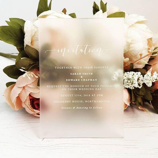 Acrylic Wedding Invitations