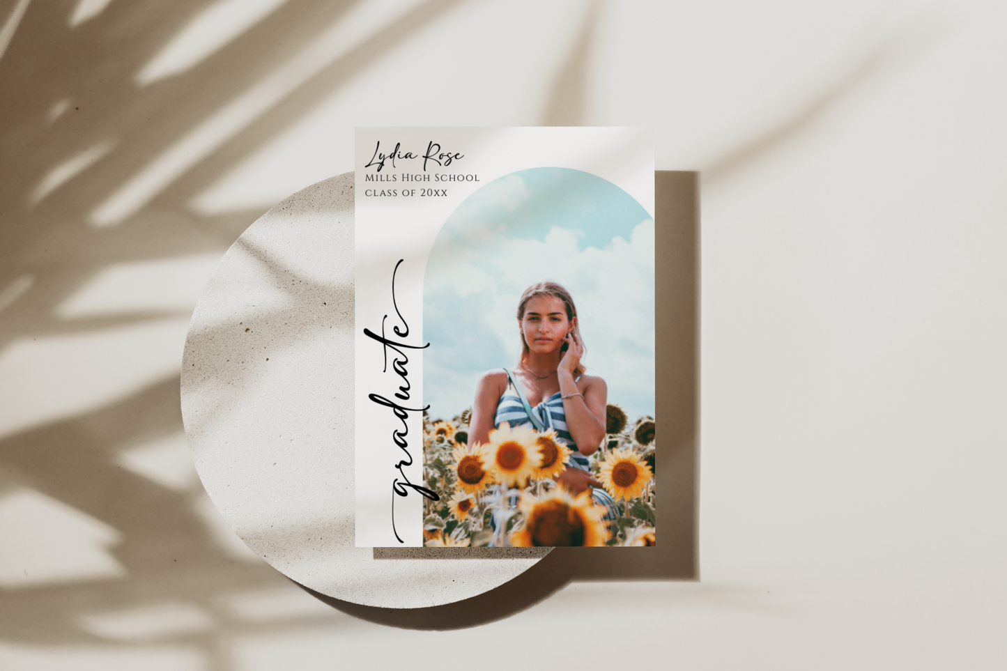 Modern Graduation Party Invitation Template EWP101