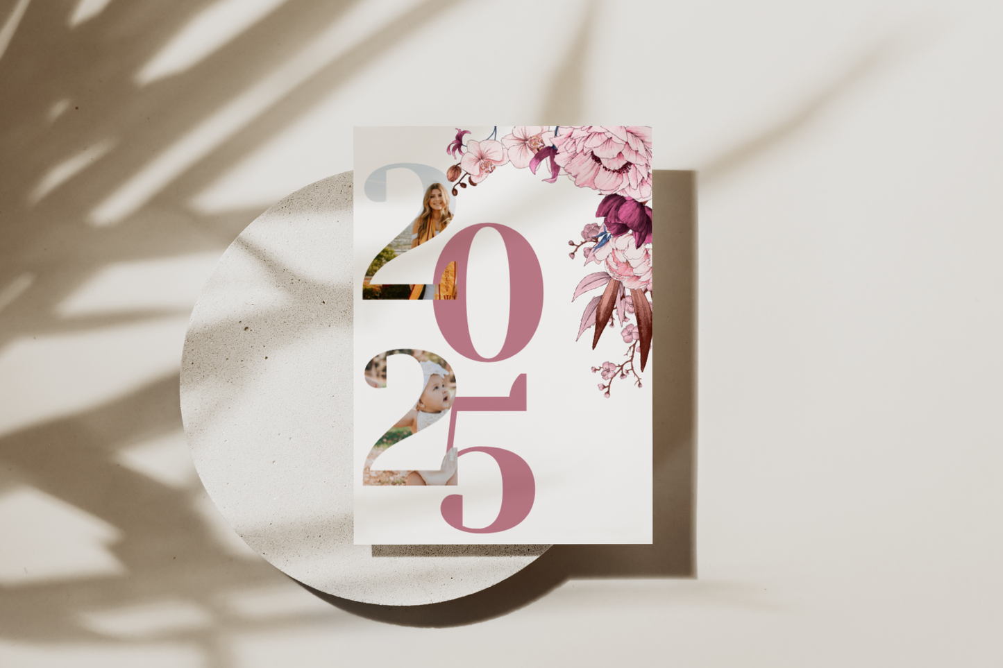 Light Pink and Mauve Floral Graduation Party Invite EWP106