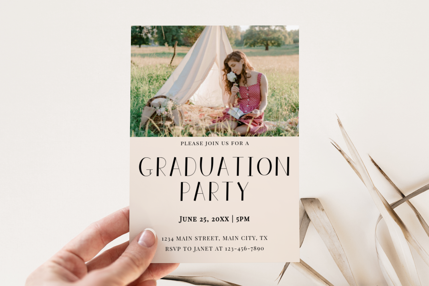 Graduation Announcement Template With Photos EWP111