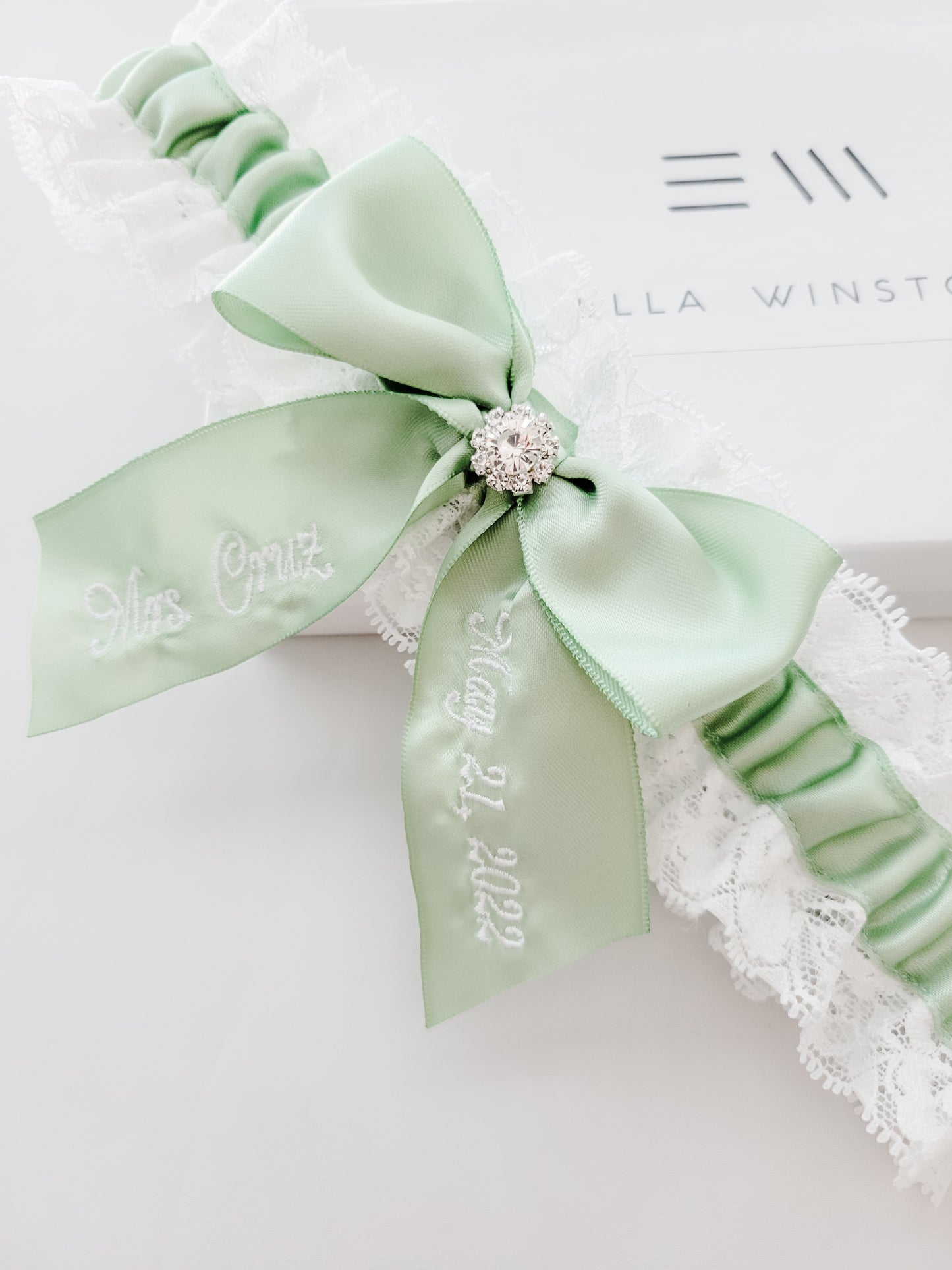 Design Your Own Embroidered Bridal Garter