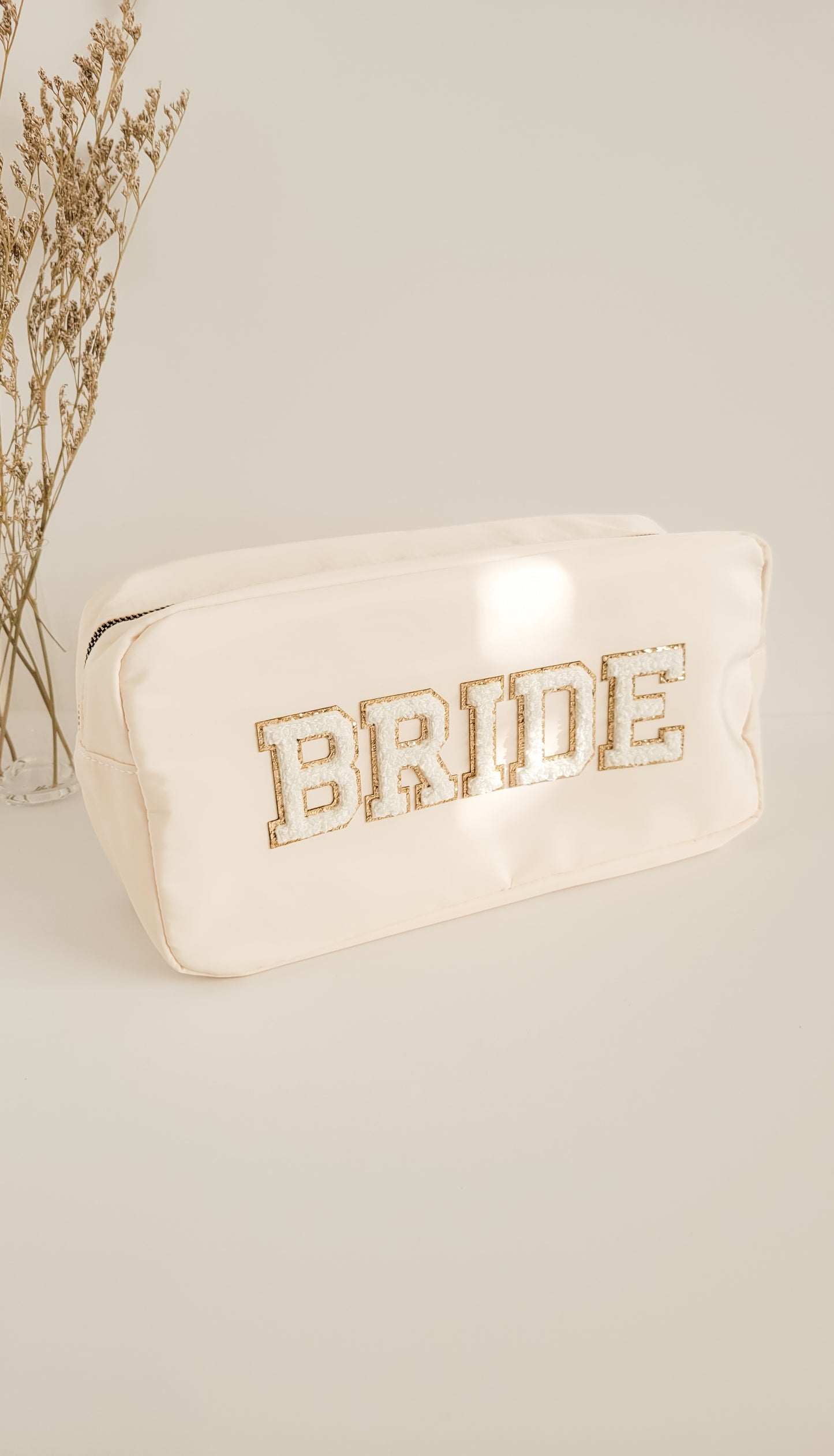 Custom Bridal Party Makeup Bags With Patches