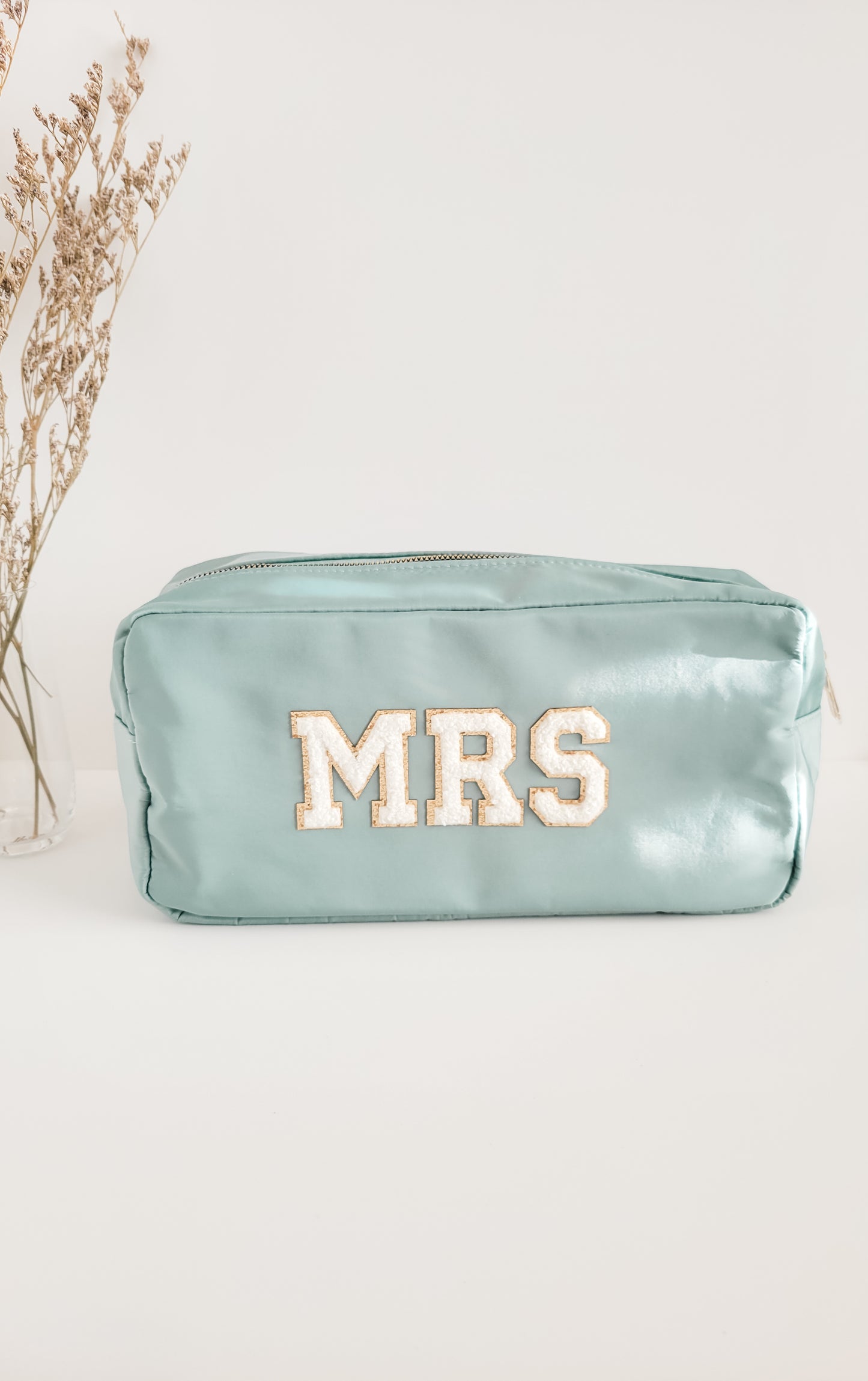 Custom Bridal Party Makeup Bags With Patches