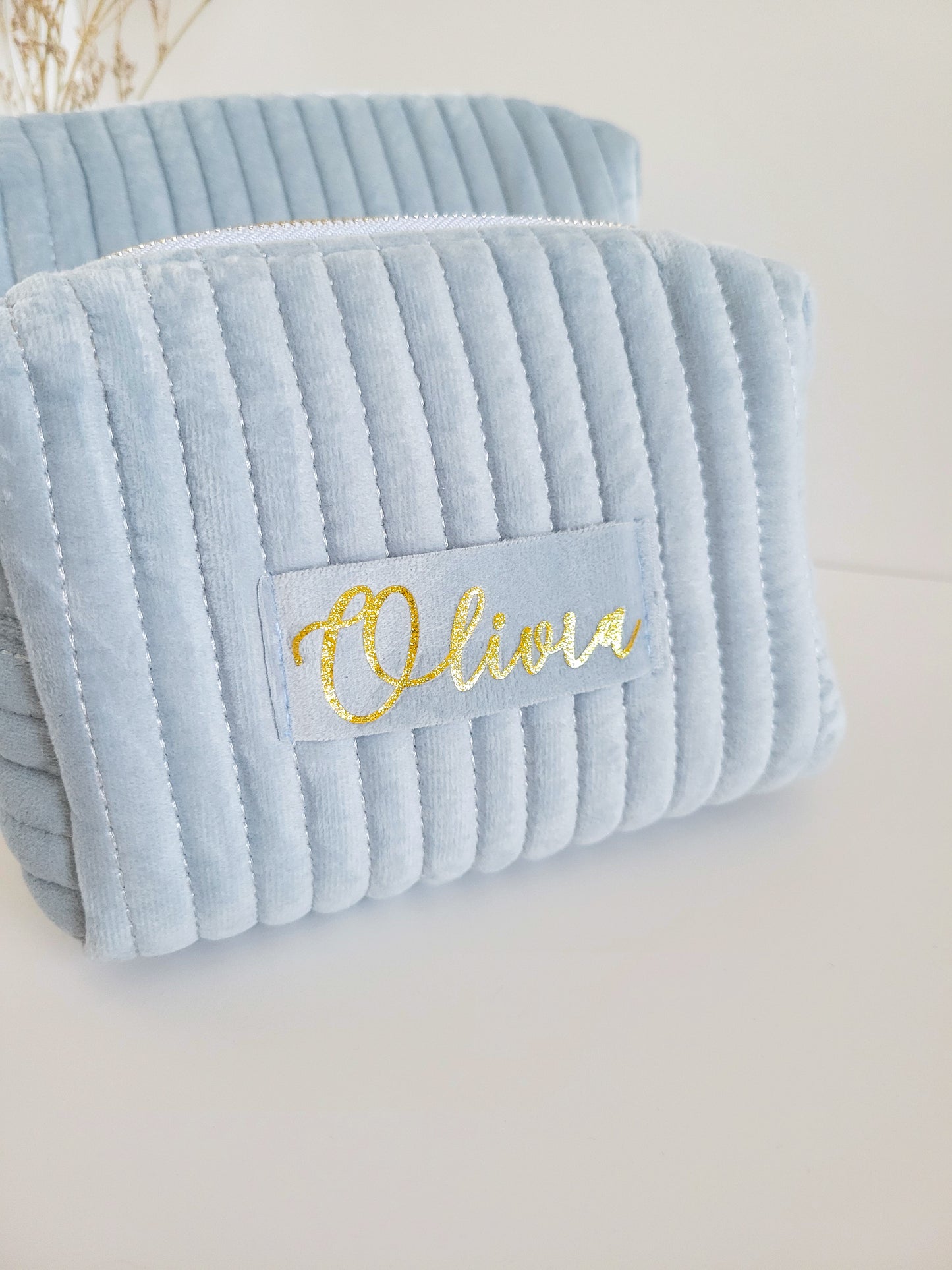 Personalized Velvet Makeup Bag