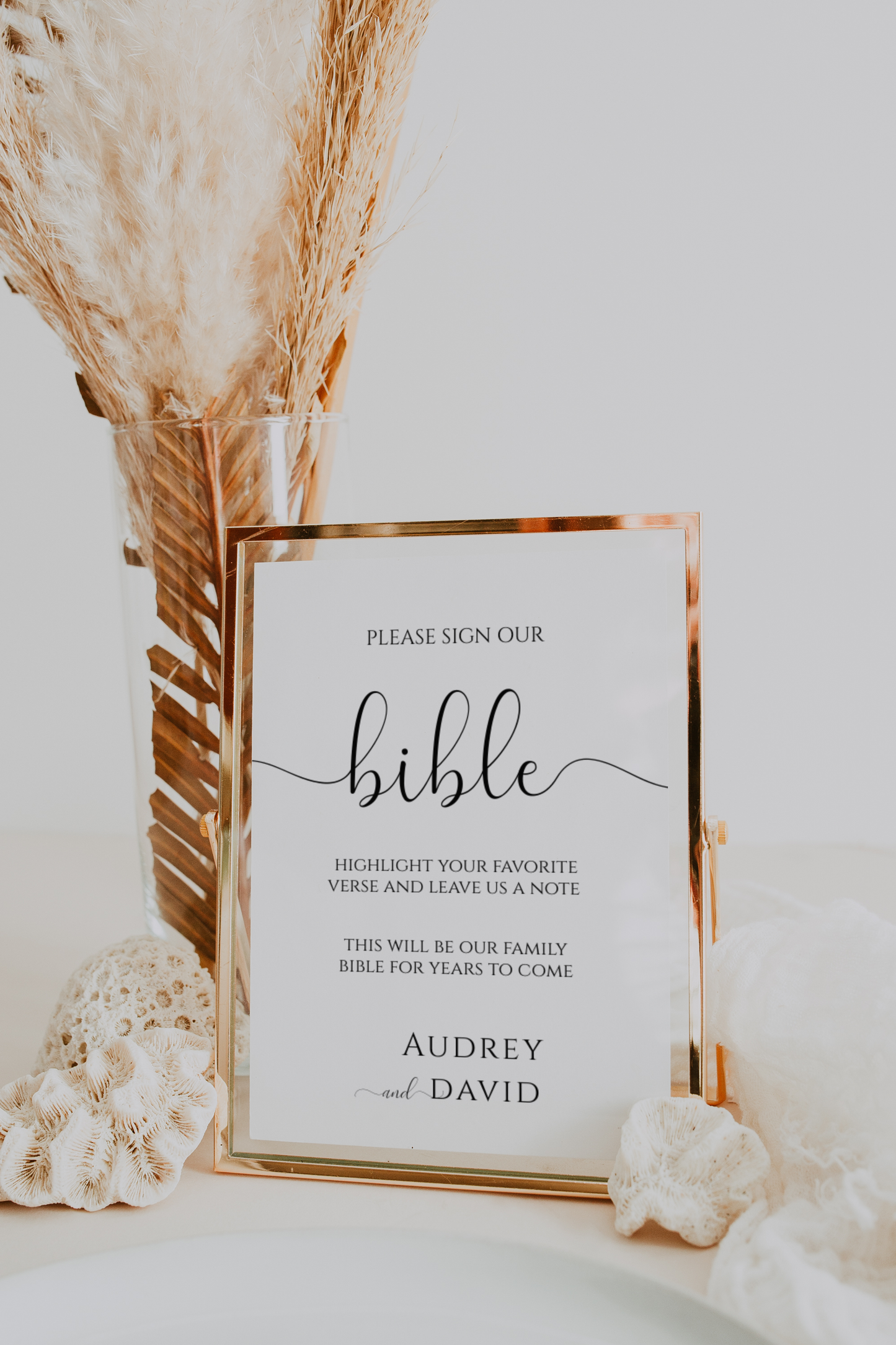Wedding Bible Guest Book Sign EWP001