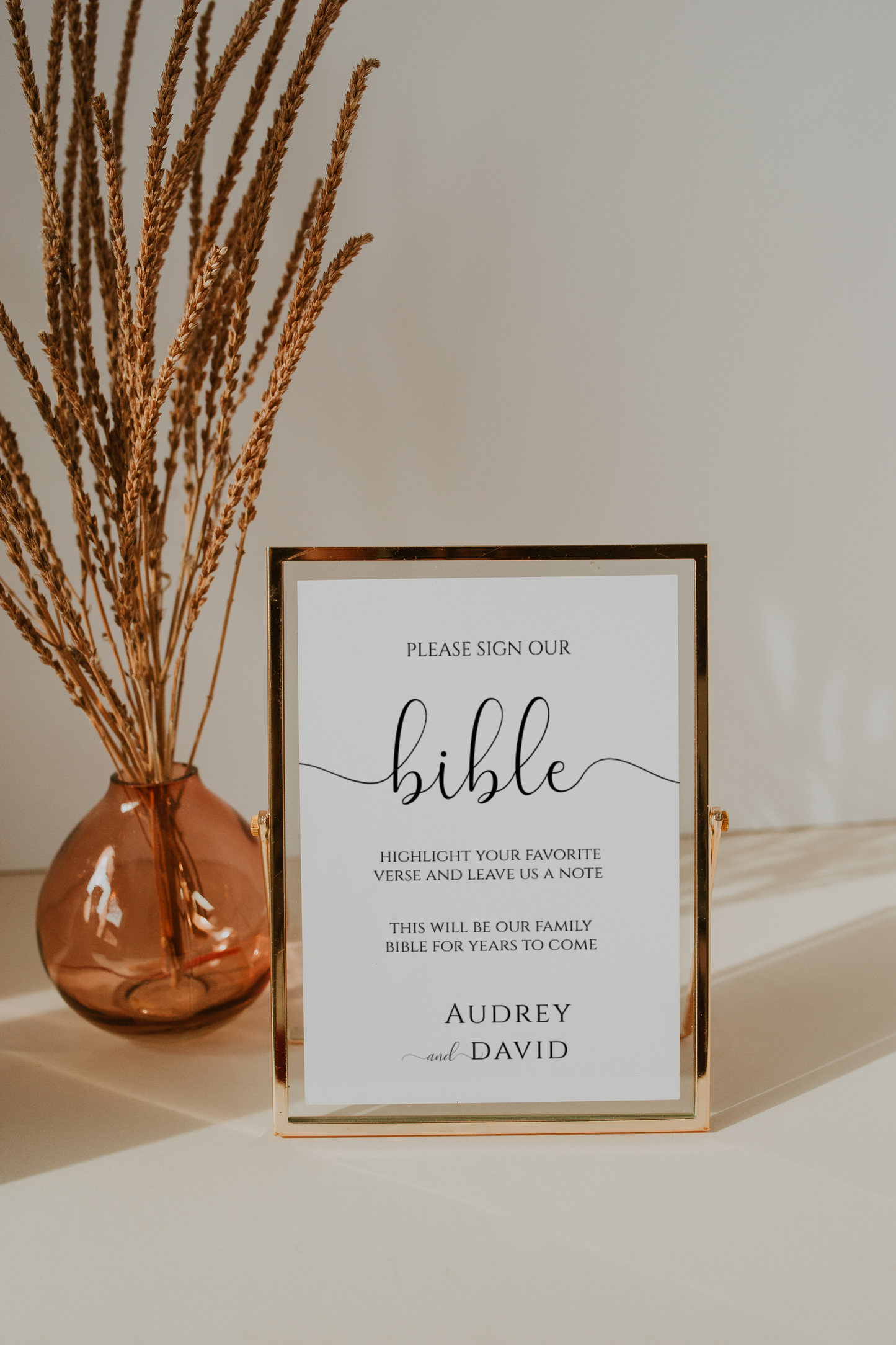 Wedding Bible Guest Book Sign EWP001