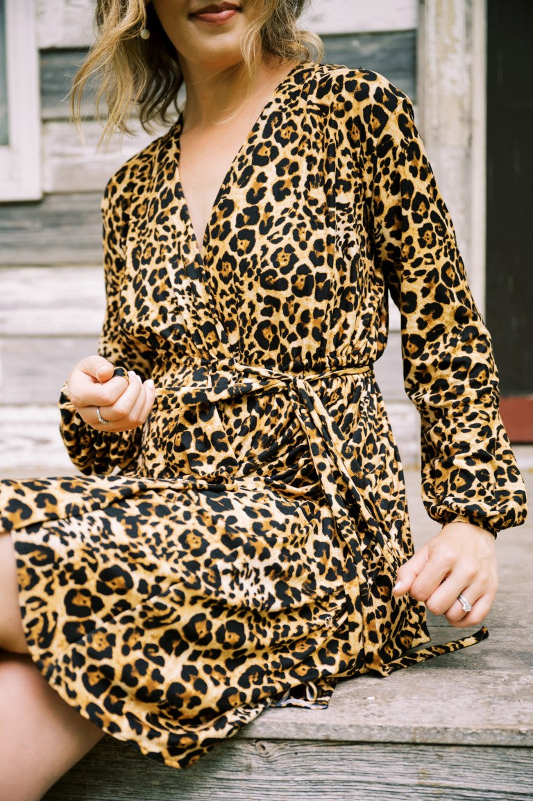Leopard Print Bridal Robe