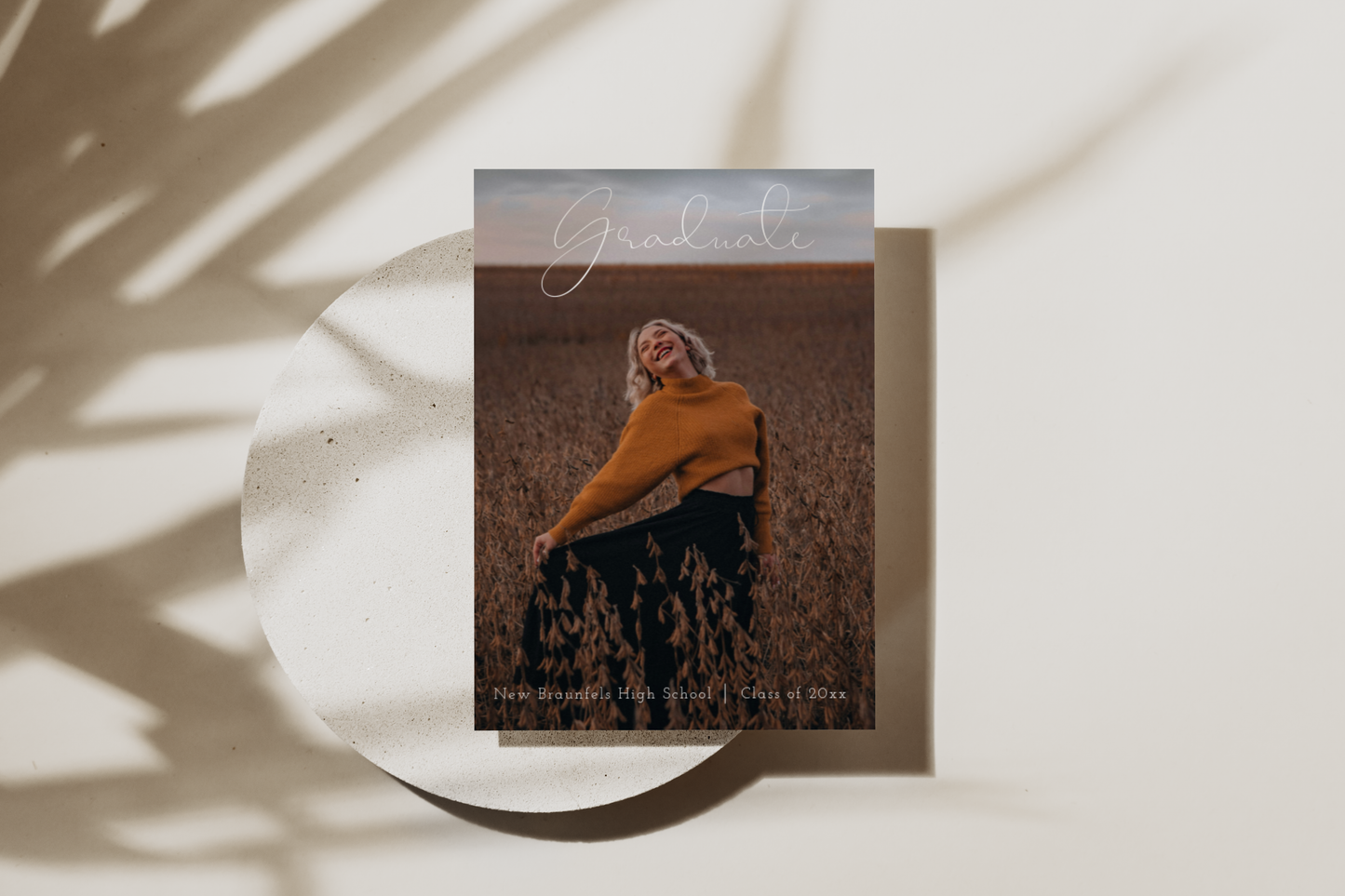 Modern Double Sided Graduation Party Invite EWP103