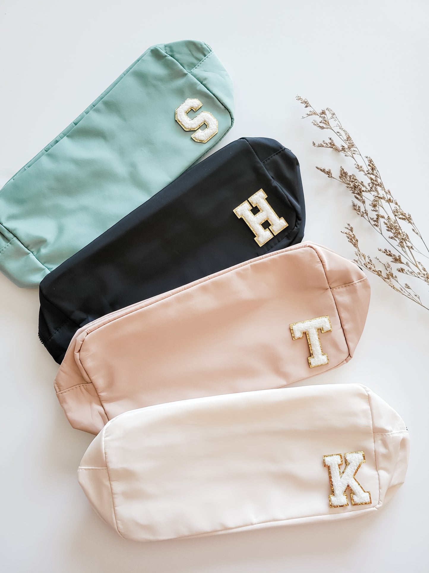 Custom Bridal Party Makeup Bags With Patches