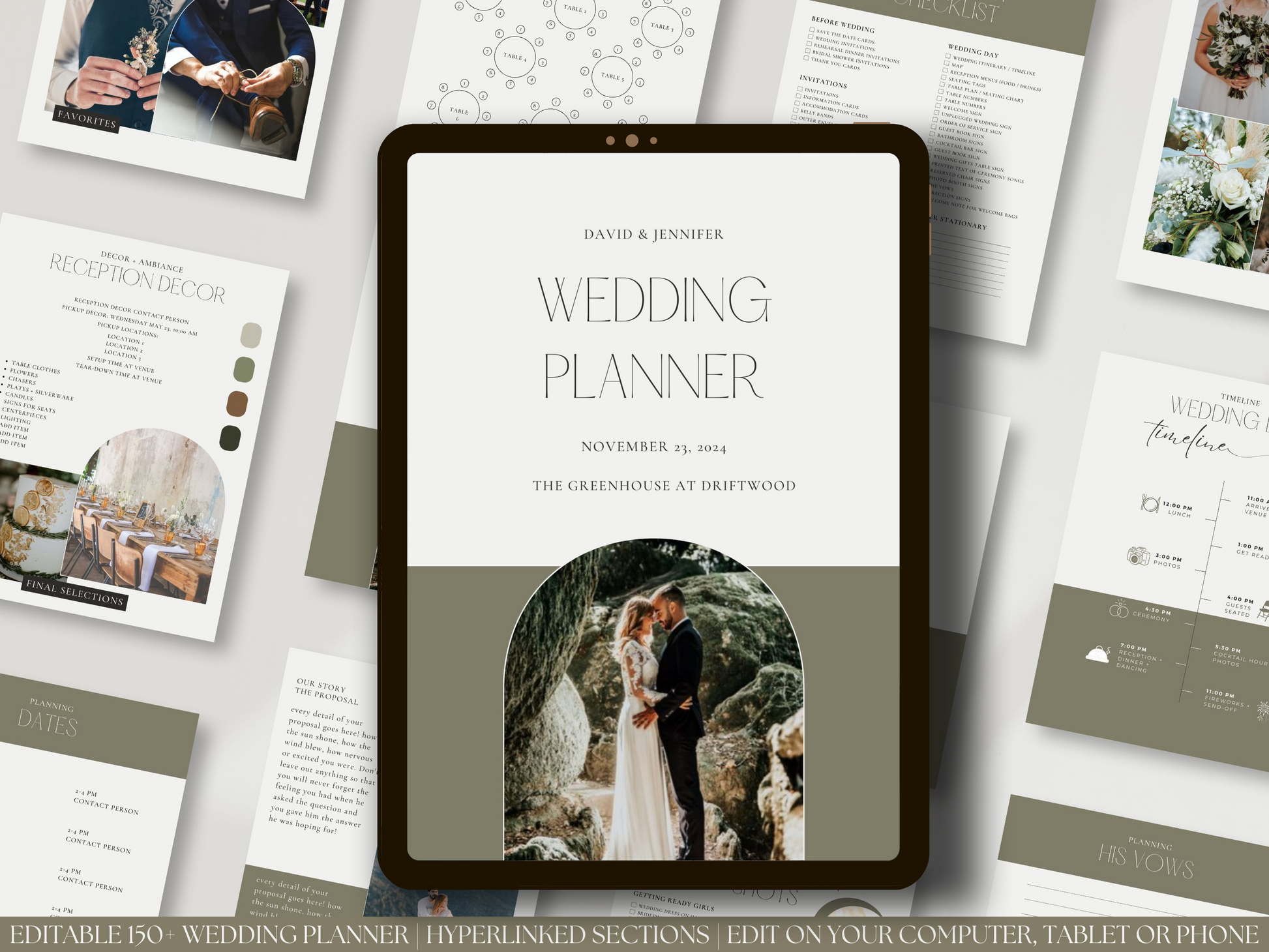 Boho Digital Wedding Planner