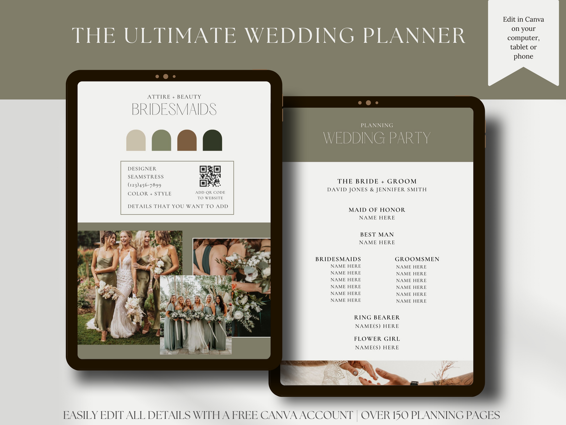 Digital Wedding Planner With Over 150 Pages of Content