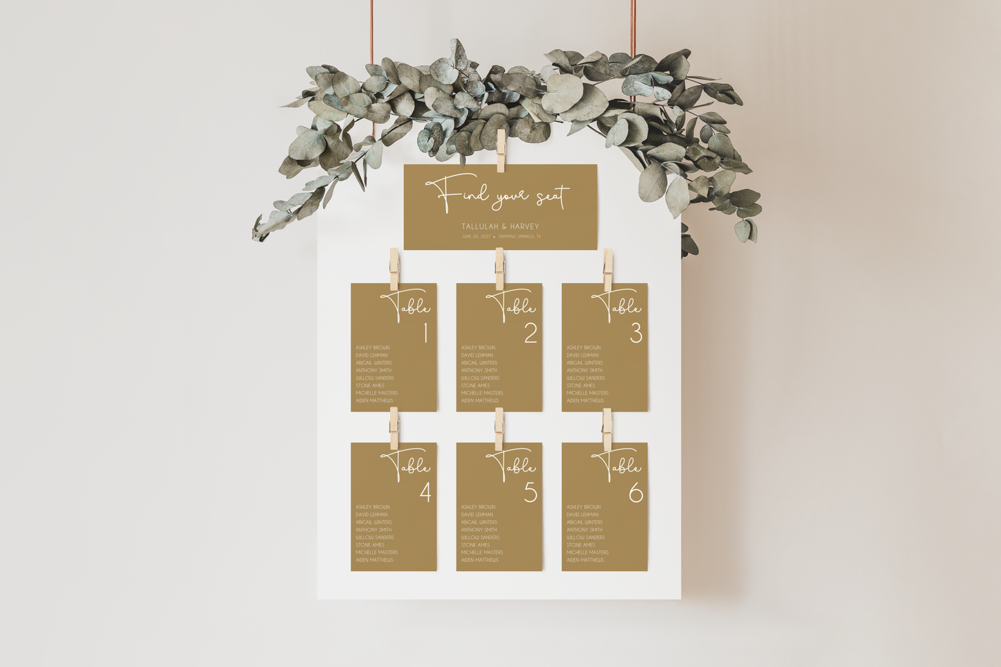 Tallulah Wedding Invitation and Sign Template Bundle EWP005