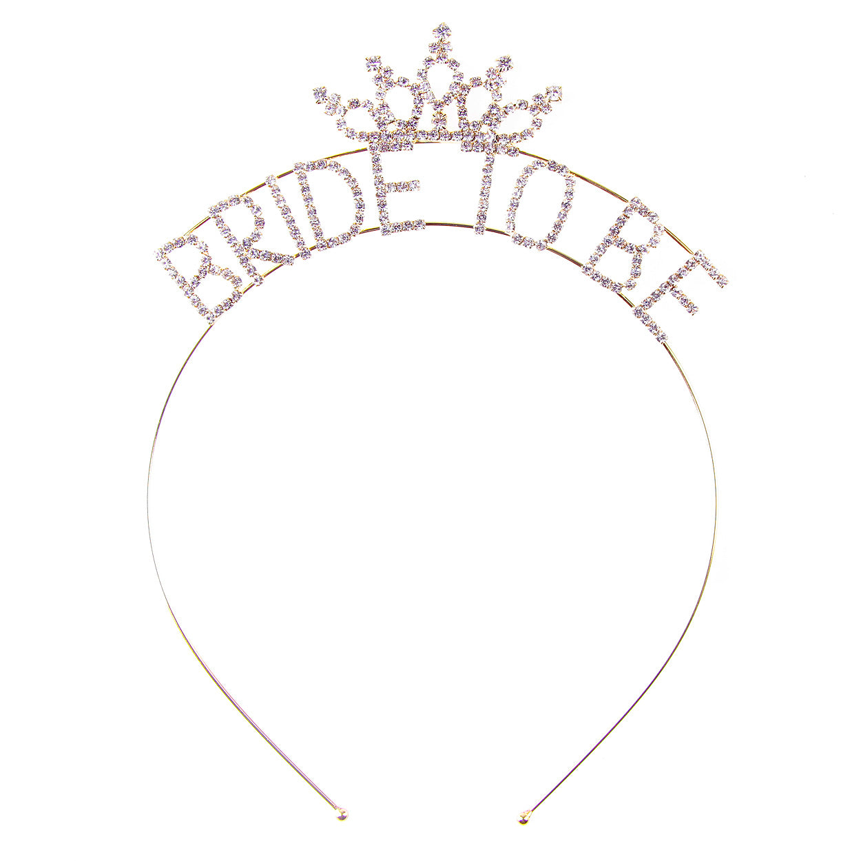 Bride To Be Headband in Gold - Bachelorette Party Headband