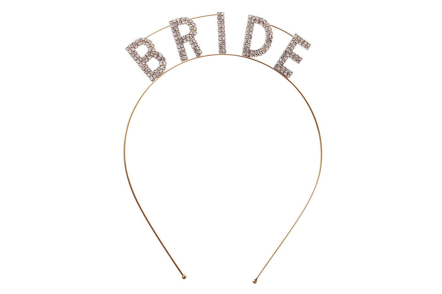 Gold Bride Headband for Bachelorette Party