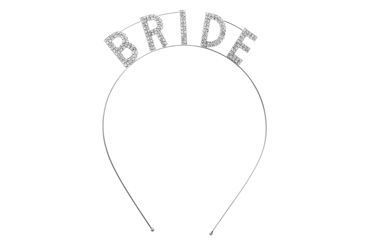 Silver Bride Headband for Bachelorette Party