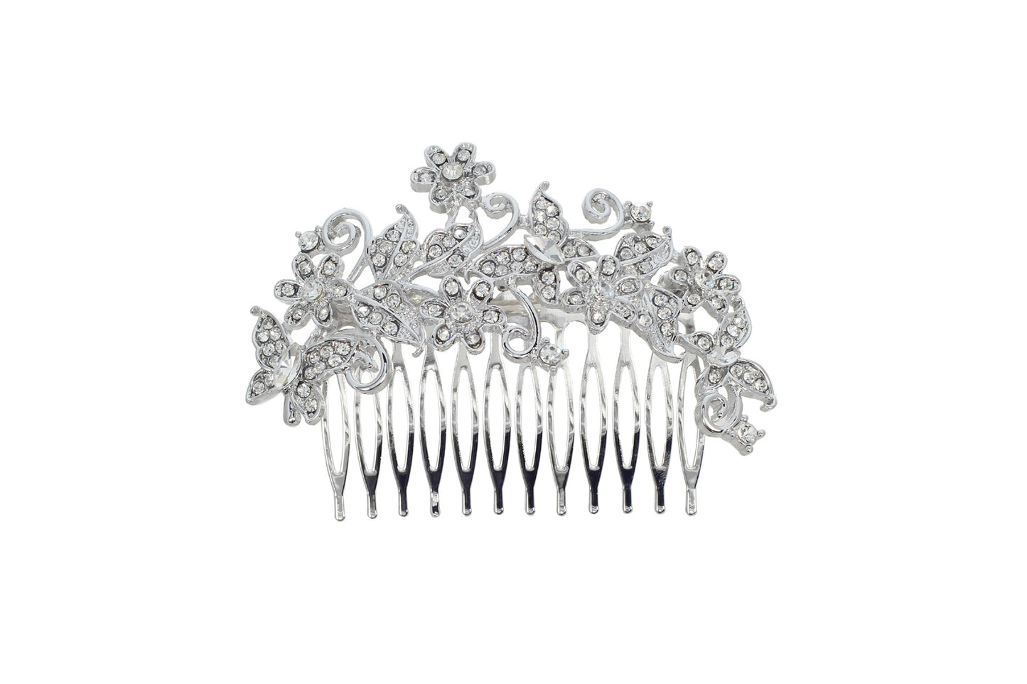 Silver Bridal Hair Comb