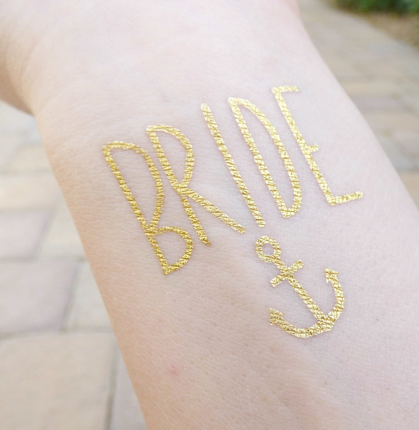 Bride Anchor temporary tattoo for bachelorette party