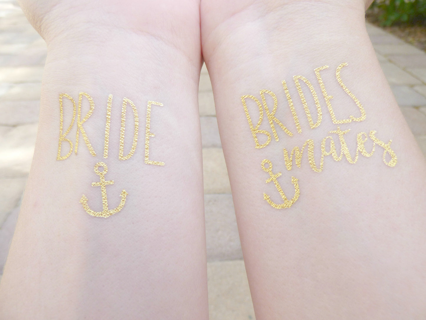 Bride Anchor and Brides Mates anchor temporary tattoo for bachelorette party